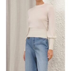 Zimmermann 100%‎ Cashmere Sweater Blouson Size: 6 NWT MSRP $525